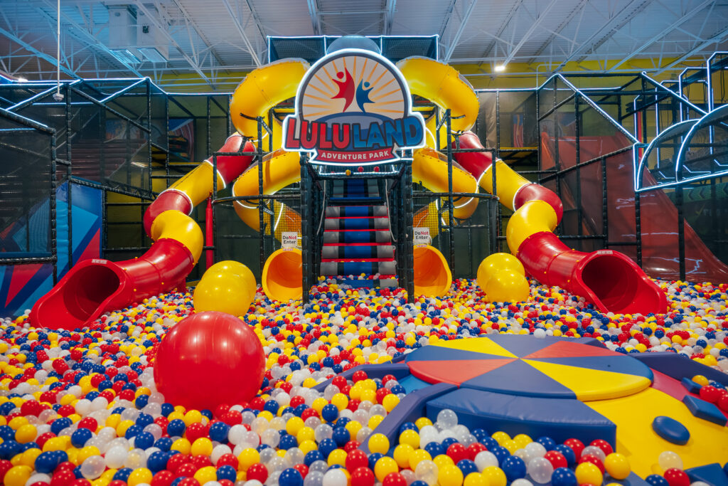 Toddler Area with slides and ball pit
